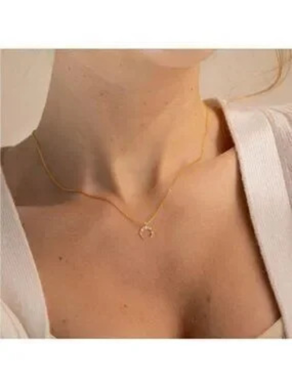 GOLD 18k Gold Plated Cubic Zirconia Pendant Necklace